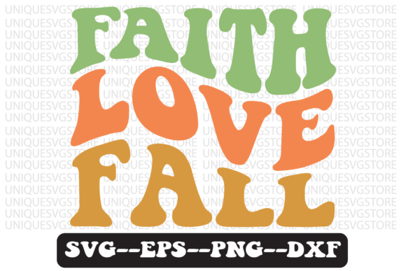 Faith Love Fall Quote Retro SVG Design Review