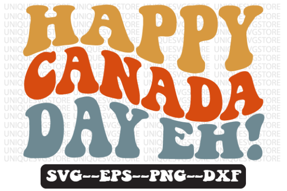 Happy Canada Day EH Retro Svg Design Review for Real Projects