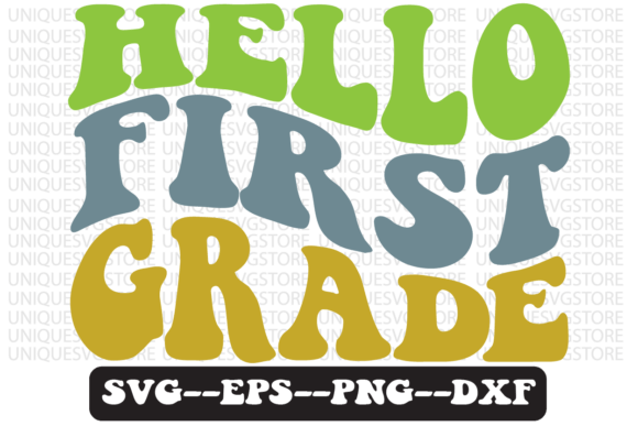 Hello First Grade Retro Svg Design Review