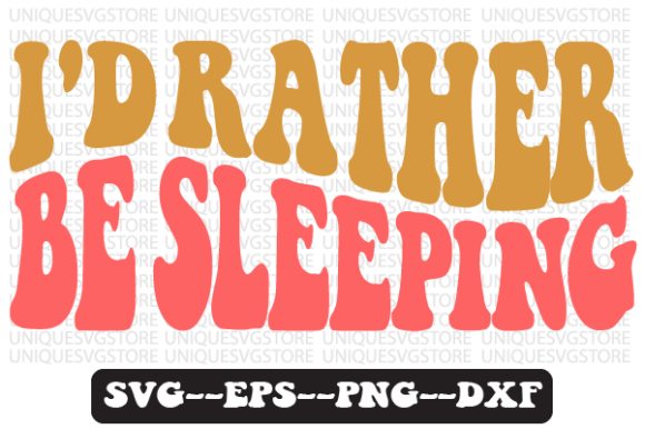 I’d Rather Be Sleeping Retro SVG Design Review