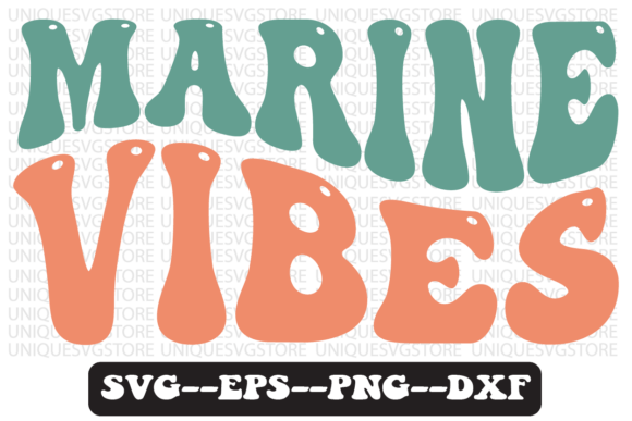 Marine Vibes Quote Retro Svg Design Review