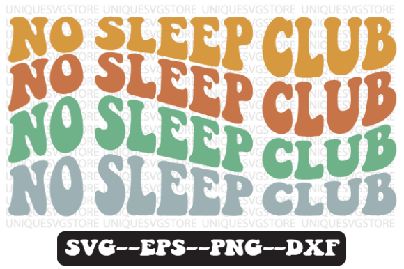 No Sleep Club Quote Retro Svg Design Review for Real Projects