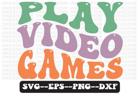 Play Video Games Quote Retro Svg Design Review