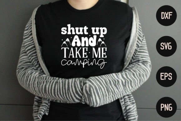 Shut Up and Take Me Camping: A Bold Embroidery Design for Real Projects