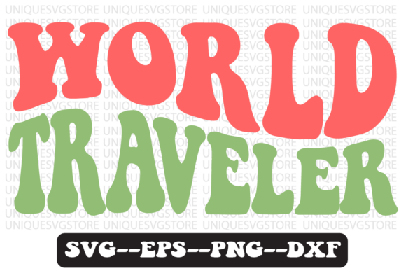 World Traveler Quote Retro Svg Design: A Nostalgic Embroidery Pick